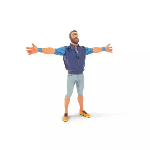 Colorful Casual Guy model pack