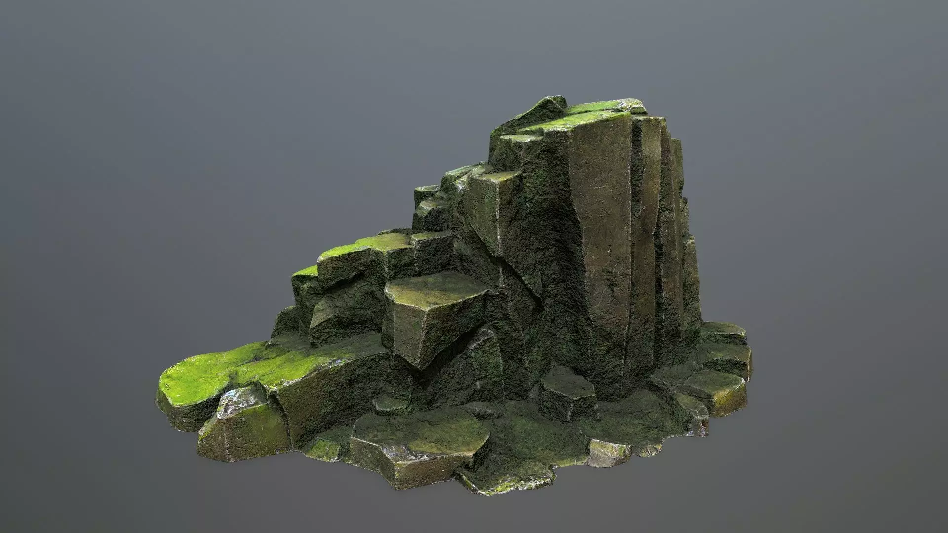 forest rocks Low-poly 3D model_18