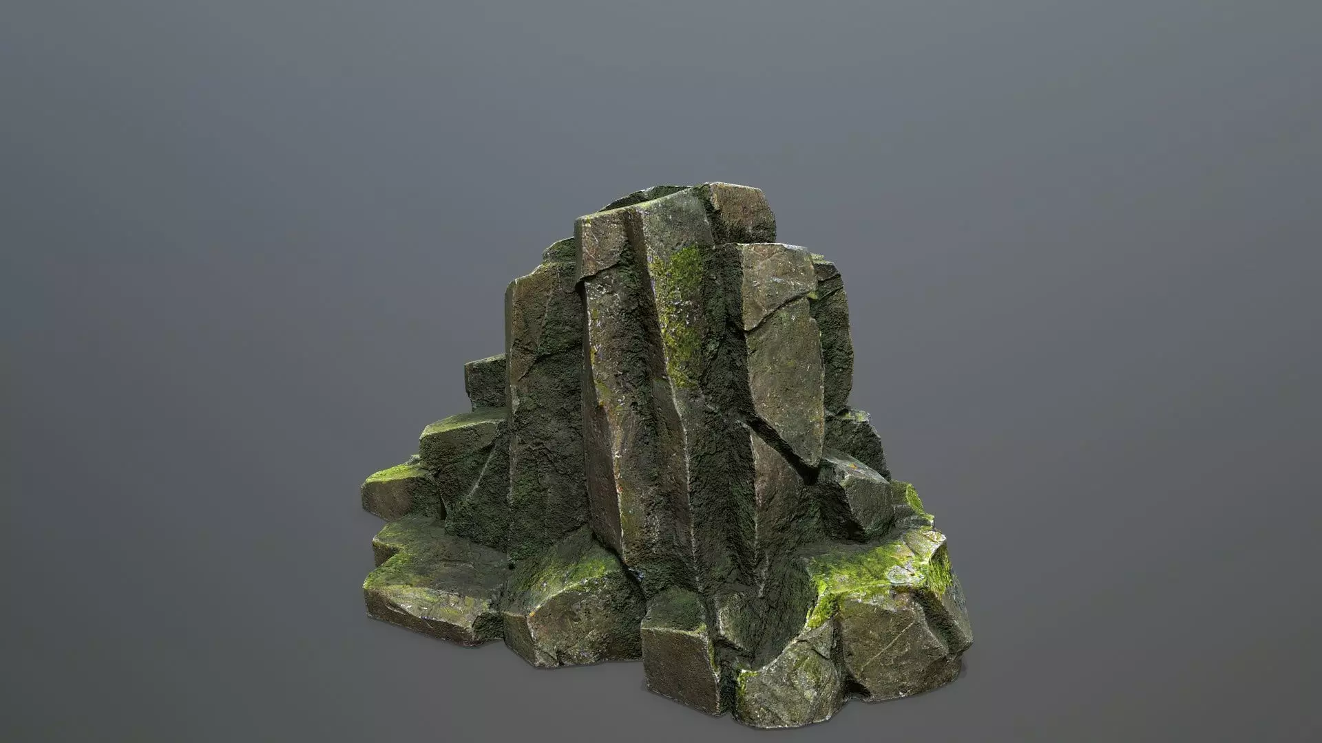 forest rocks Low-poly 3D model_20