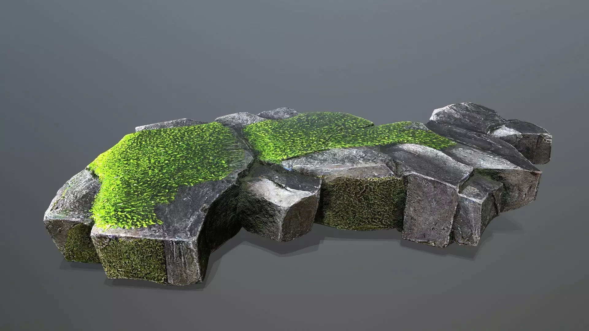 forest rocks Low-poly 3D model_29