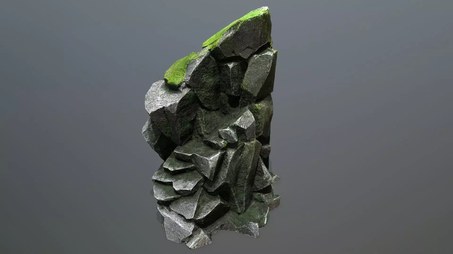 forest rocks Low-poly 3D model_24