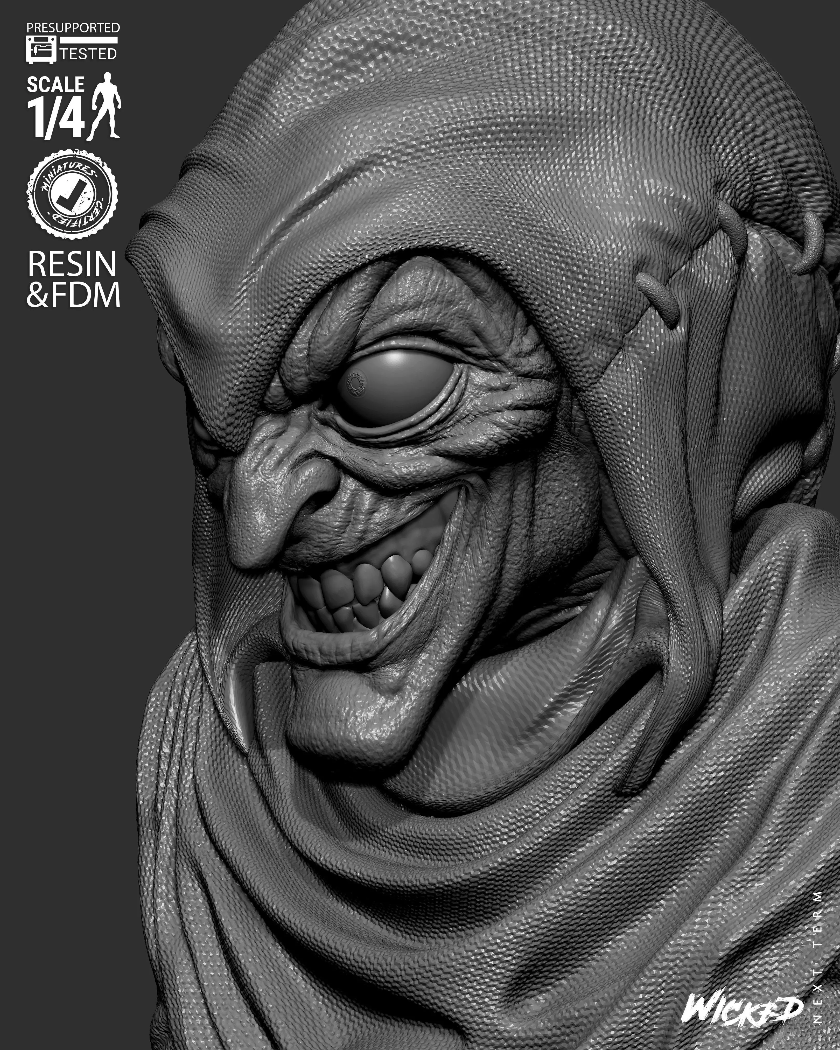 Wicked Marvel Hobgoblin Portrait Bust 3D print model_19