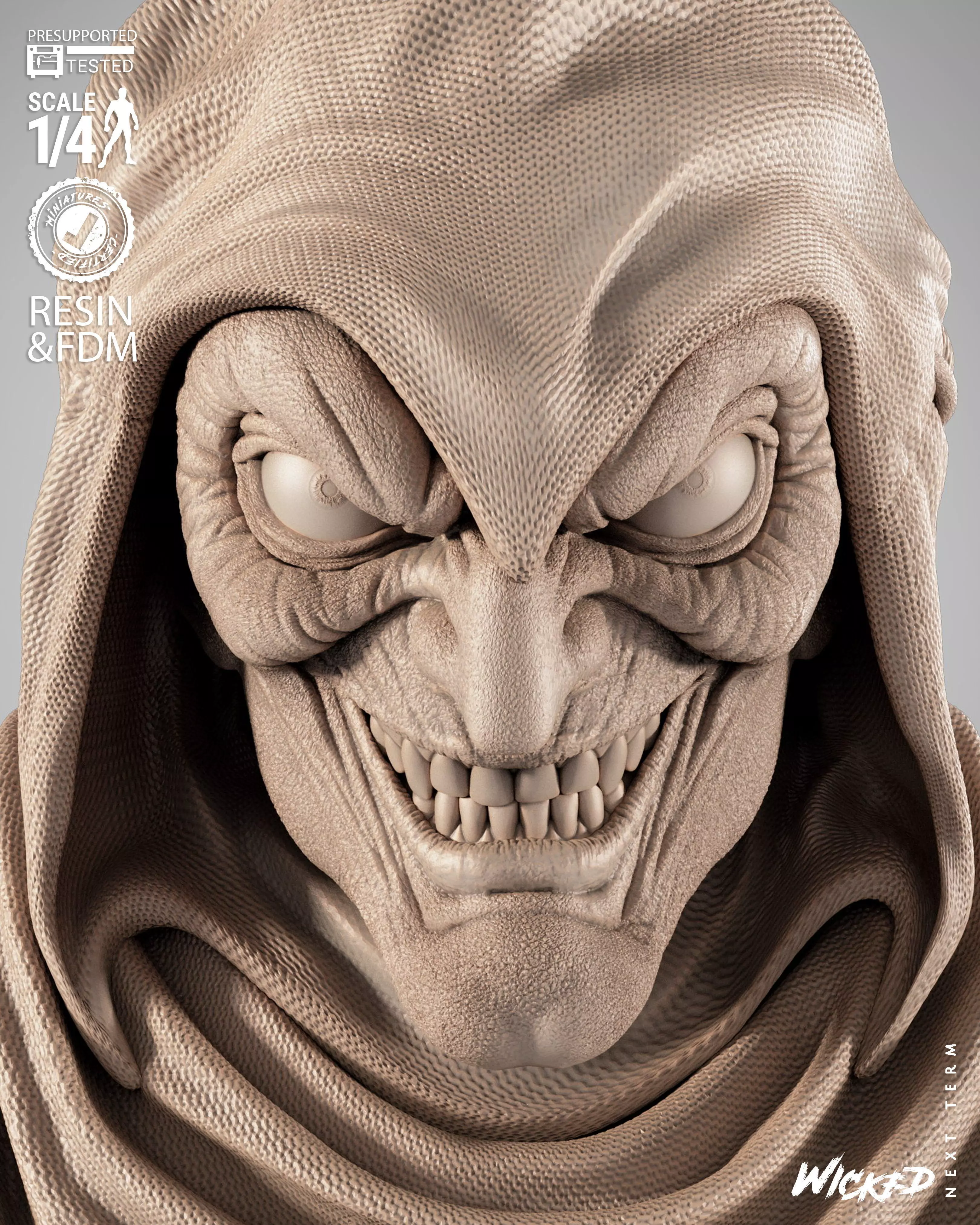 Wicked Marvel Hobgoblin Portrait Bust 3D print model_1