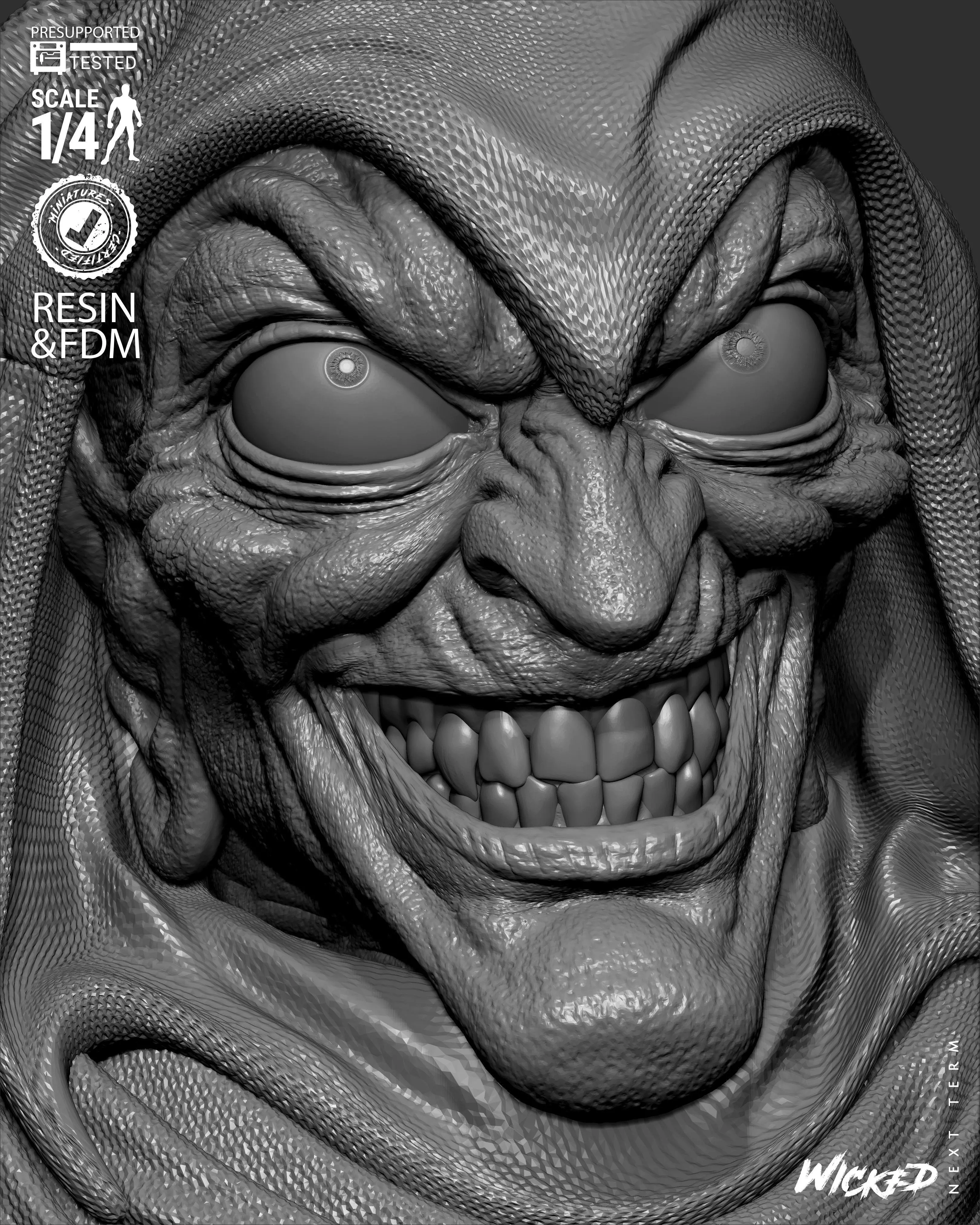Wicked Marvel Hobgoblin Portrait Bust 3D print model_21