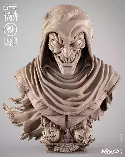 Wicked Marvel Hobgoblin Portrait Bust 3D print model