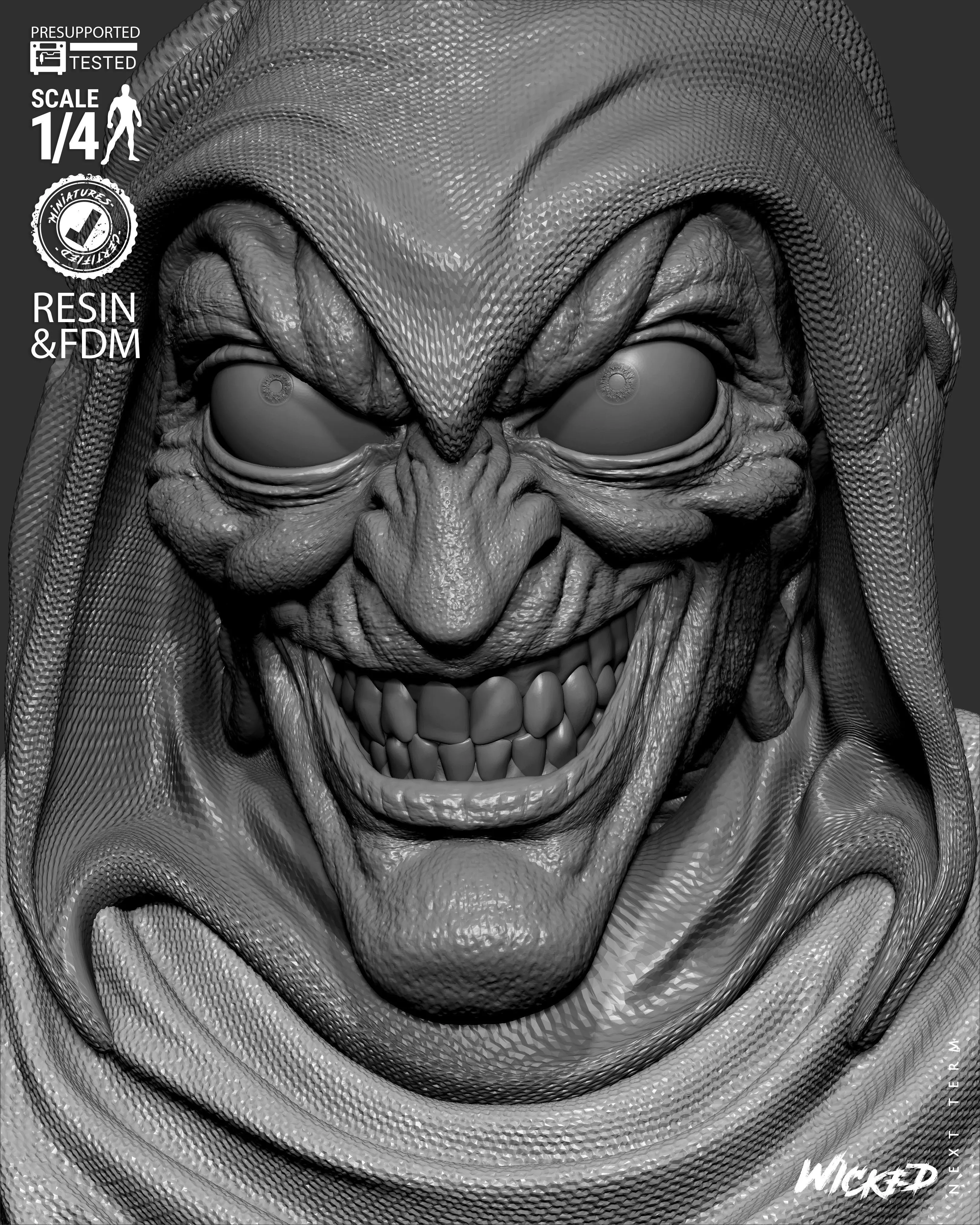 Wicked Marvel Hobgoblin Portrait Bust 3D print model_17