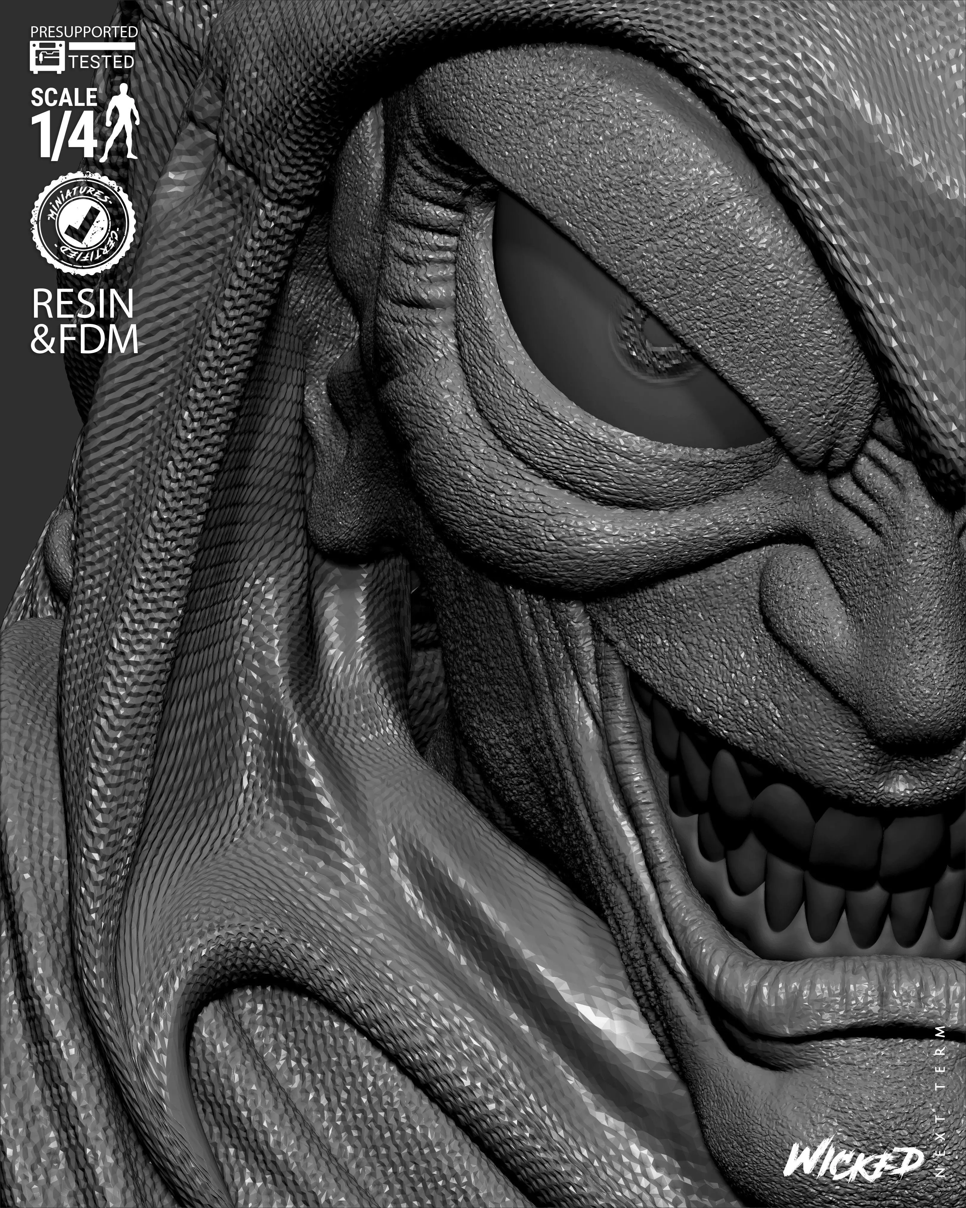 Wicked Marvel Hobgoblin Portrait Bust 3D print model_34