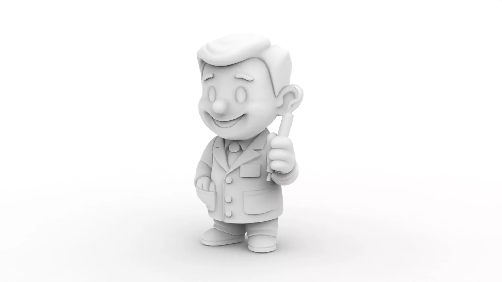 Cartoon Dentist 3D Printable 3D print model_2