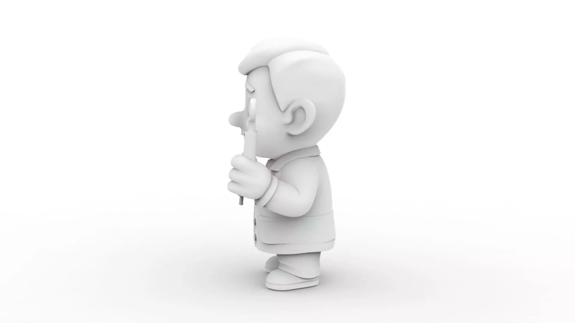 Cartoon Dentist 3D Printable 3D print model_3