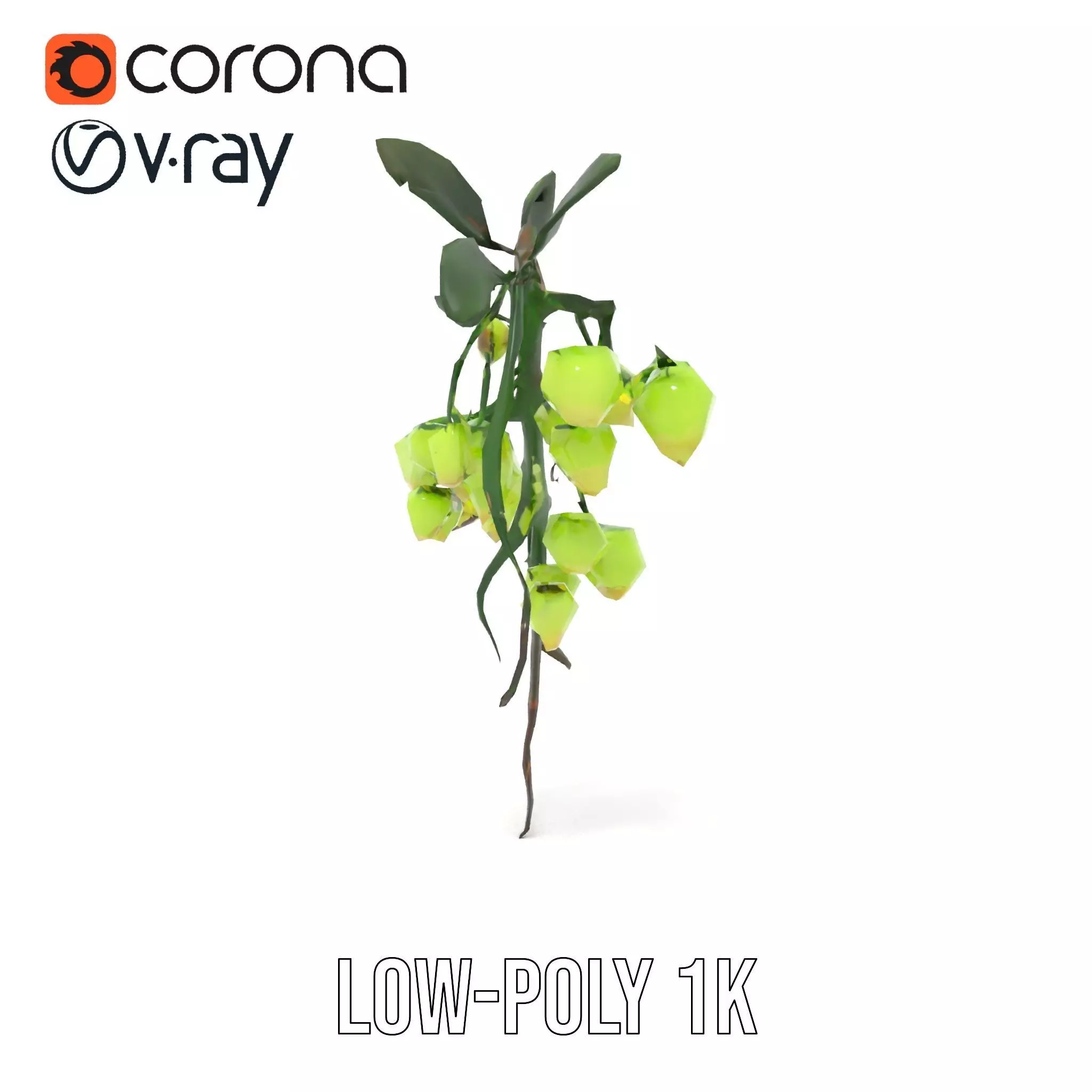 Glowing Vine Lantern model pack Low-poly 3D model_9