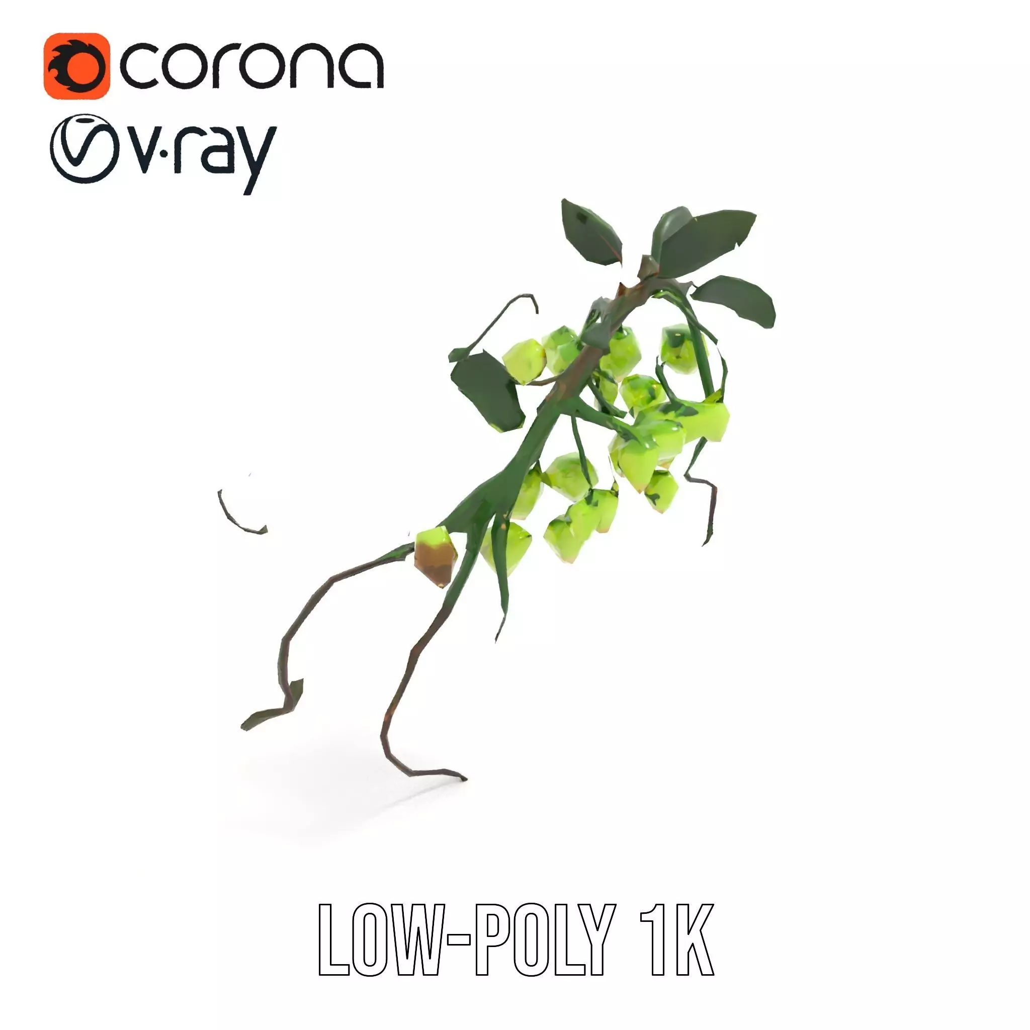 Glowing Vine Lantern model pack Low-poly 3D model_14