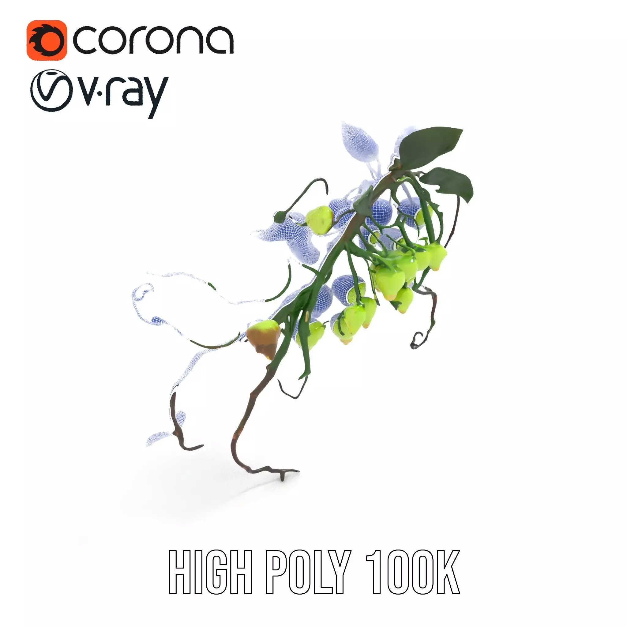 Glowing Vine Lantern model pack Low-poly 3D model_34