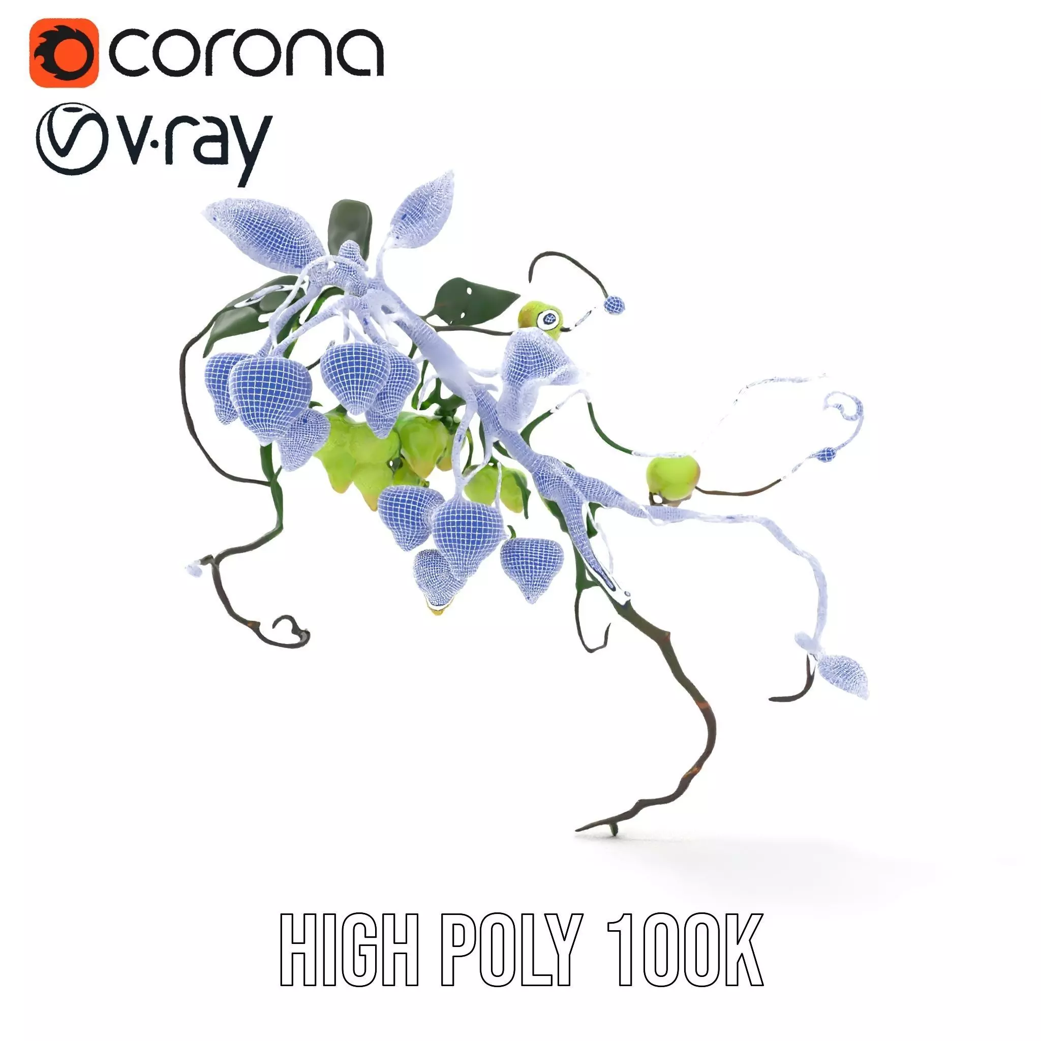 Glowing Vine Lantern model pack Low-poly 3D model_33