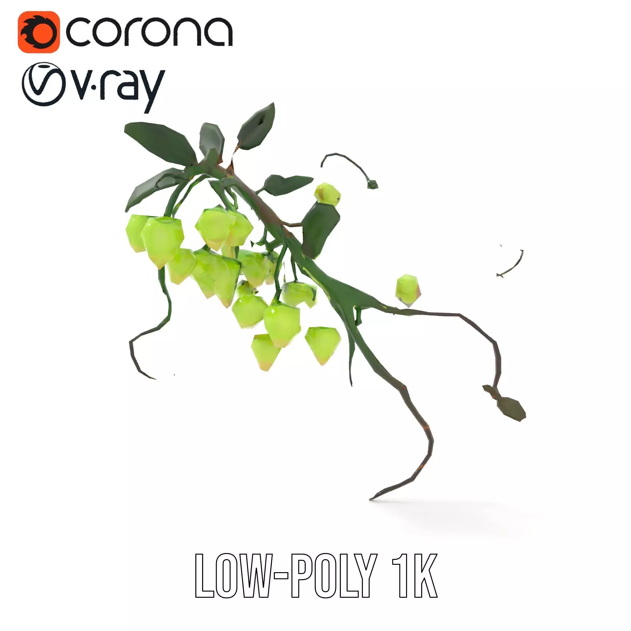 Glowing Vine Lantern model pack Low-poly 3D model_16