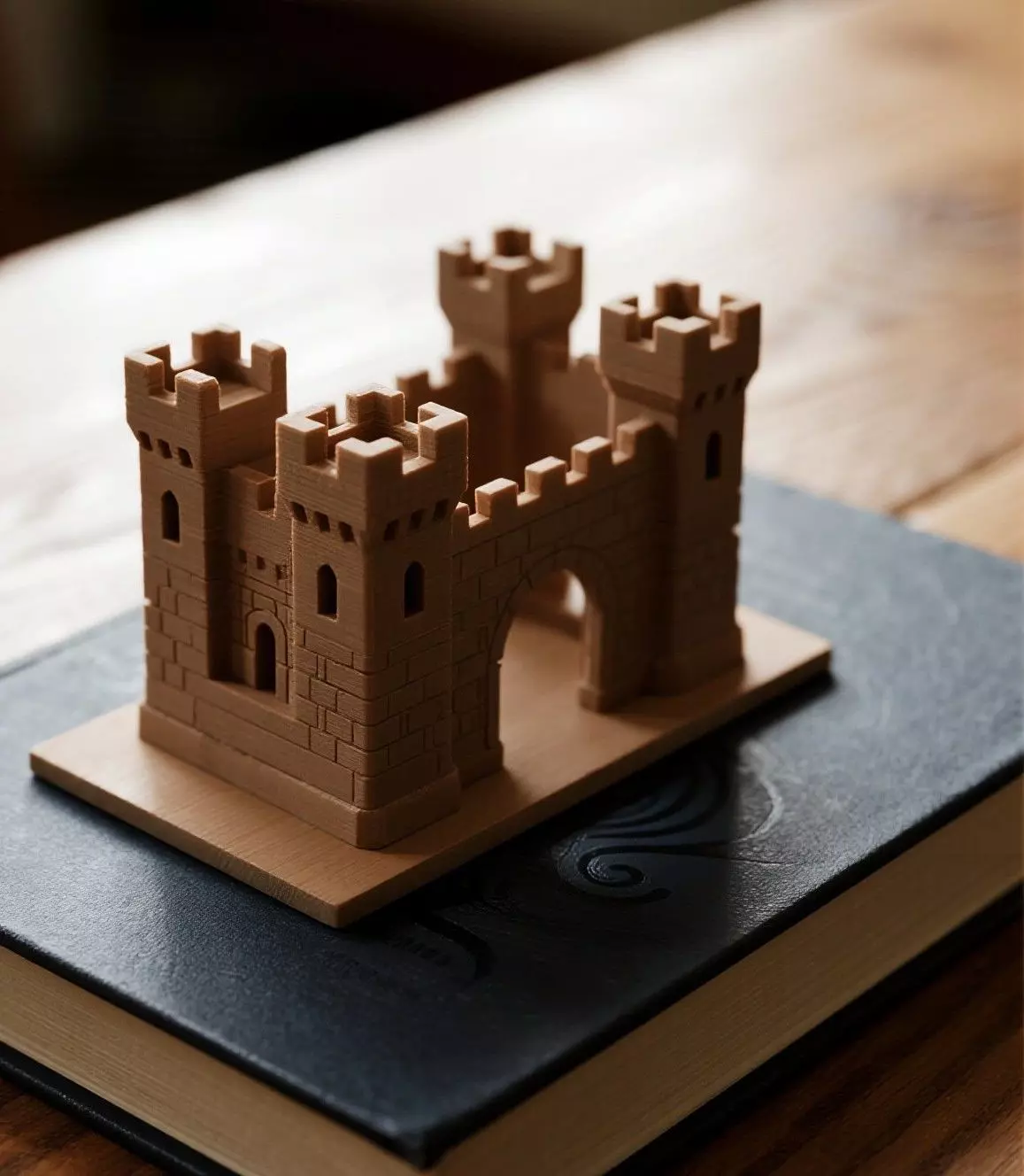 Medieval Castle Themed Bookend 3D print model_30