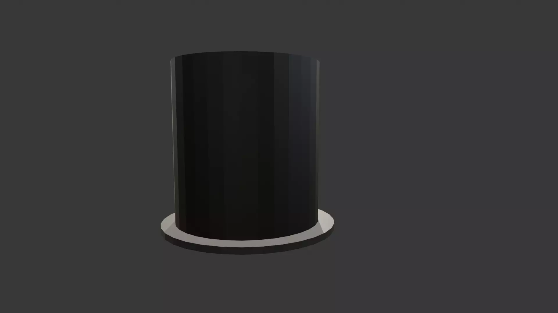 black top hat 3d model 3D model_0