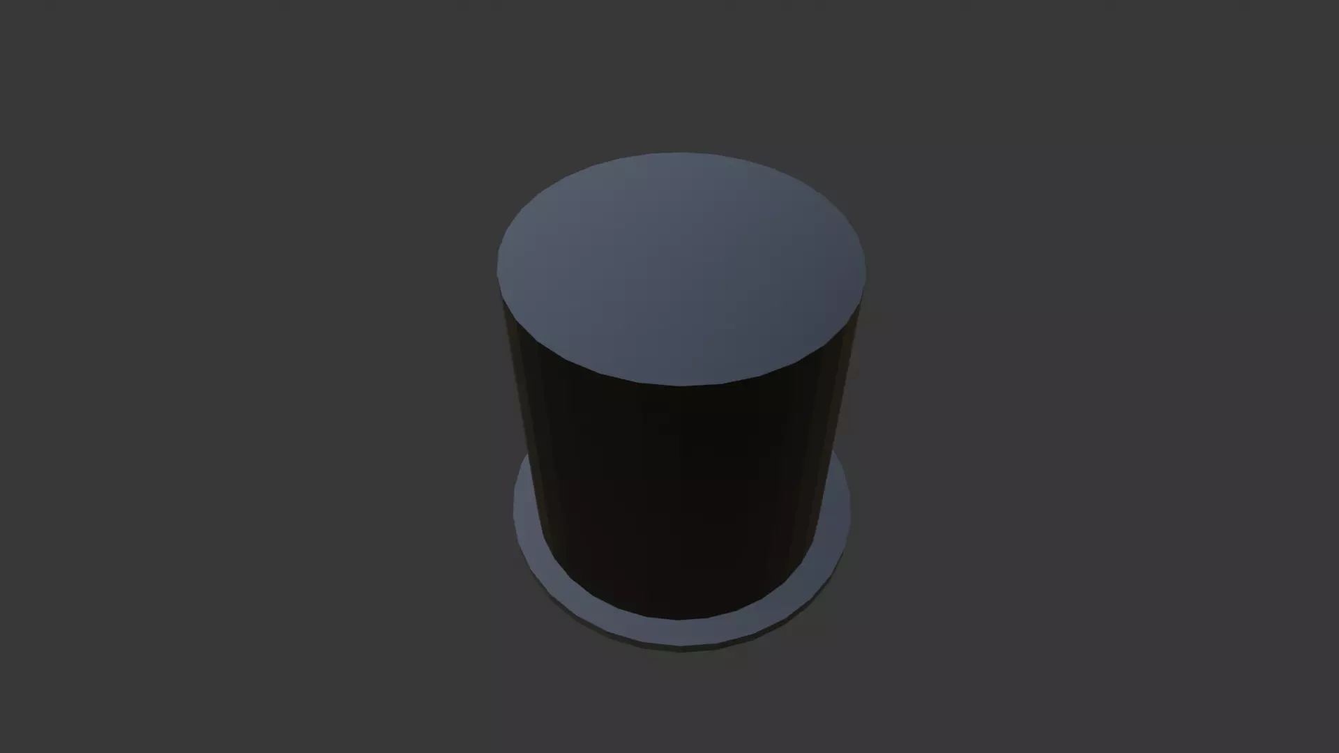 black top hat 3d model 3D model_1