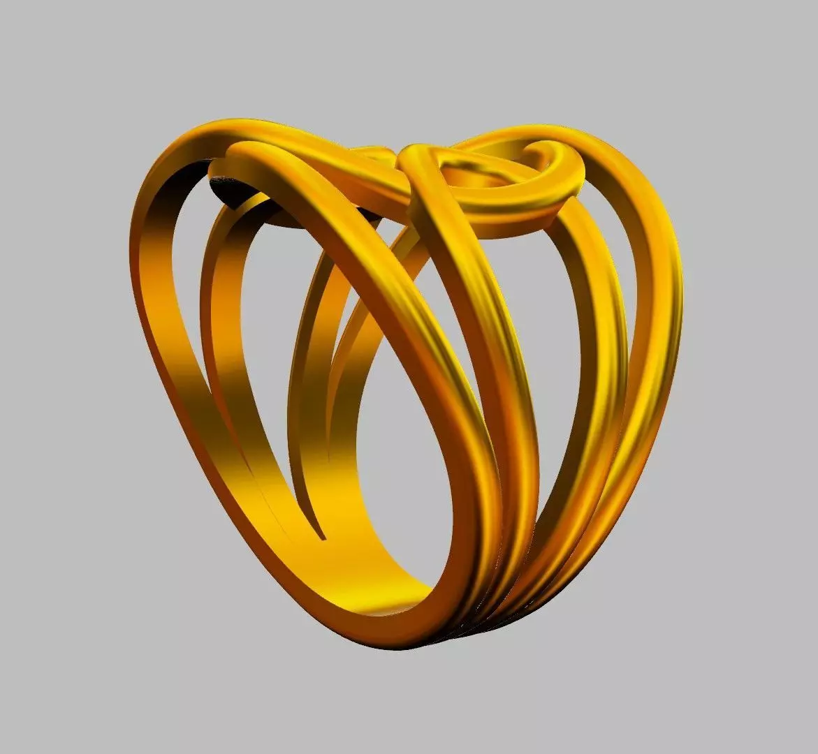 Loop Ring 3D print model_9