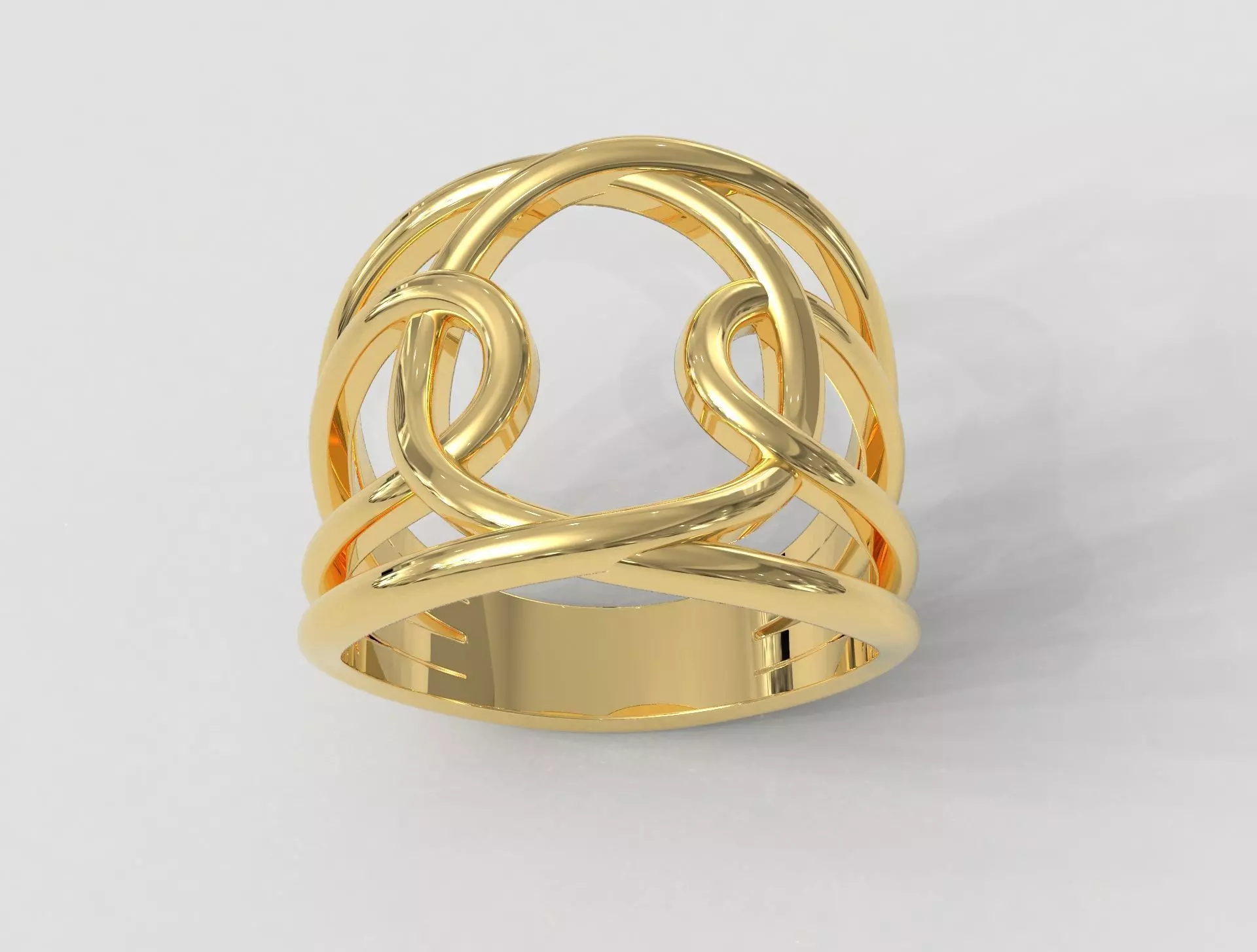 Loop Ring 3D print model_0