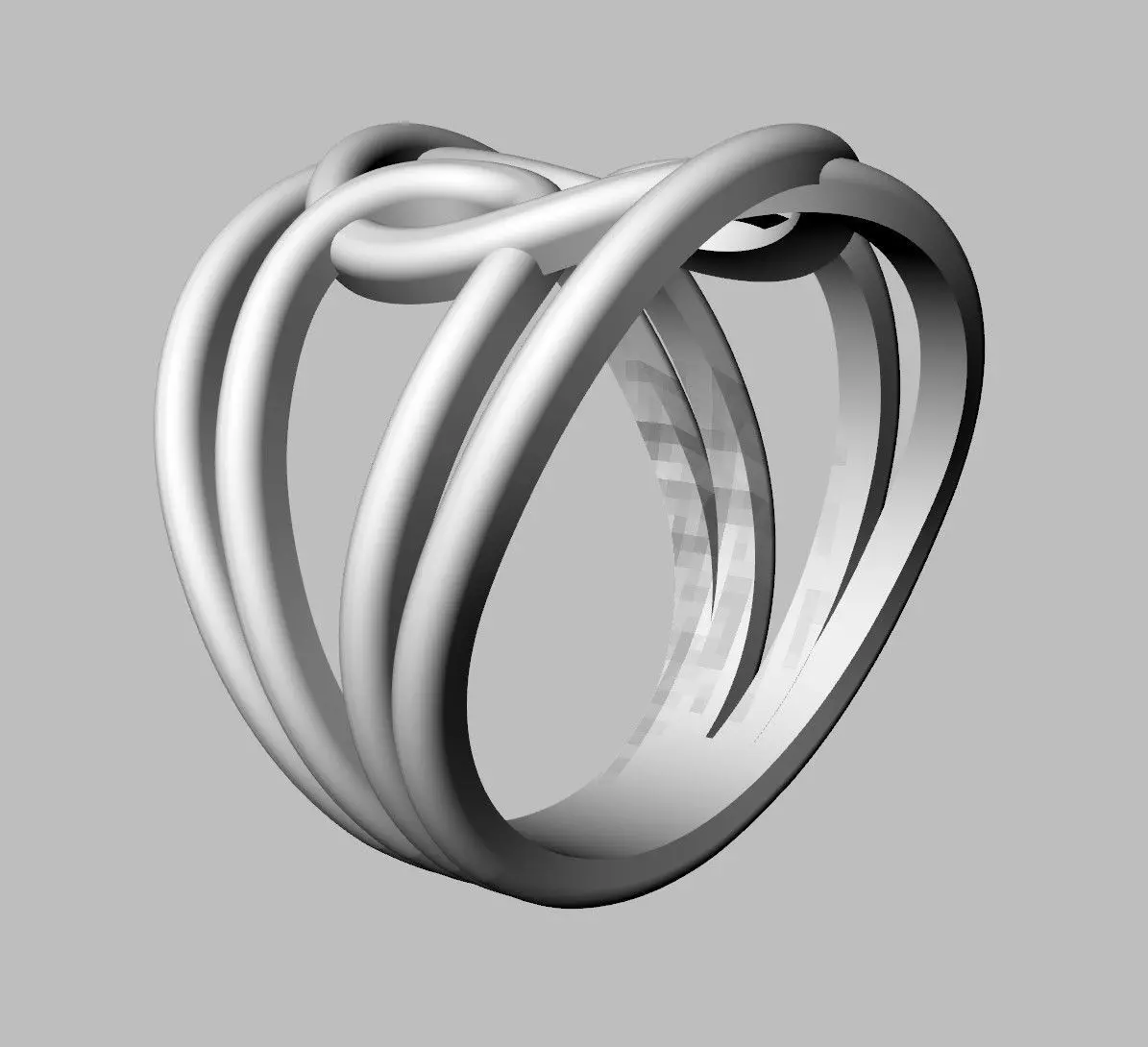 Loop Ring 3D print model_16