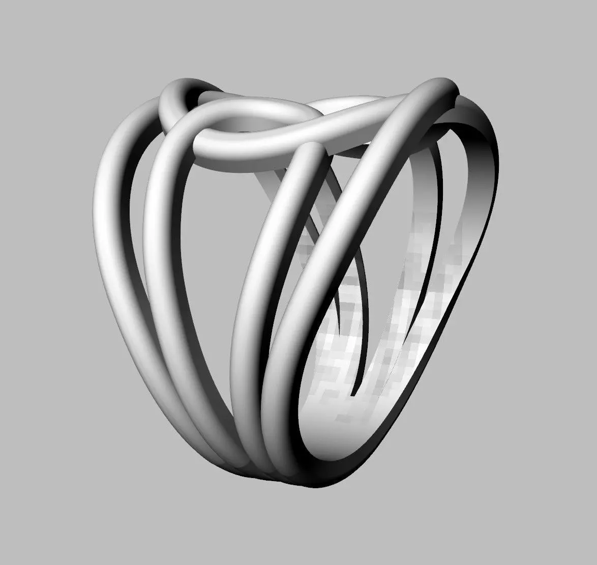 Loop Ring 3D print model_20