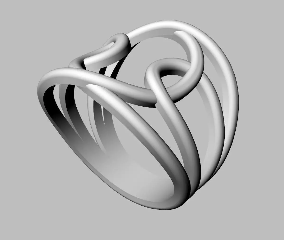 Loop Ring 3D print model_15
