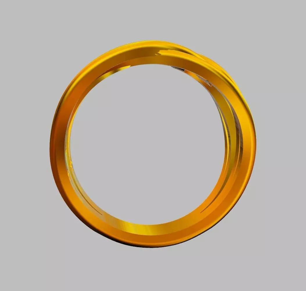 Loop Ring 3D print model_12