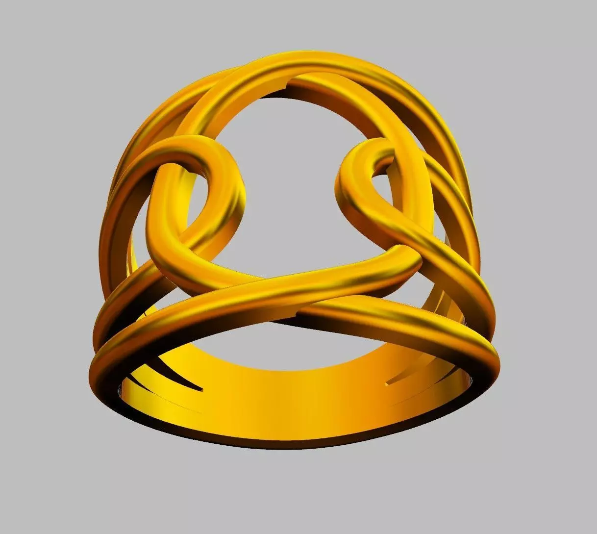 Loop Ring 3D print model_7