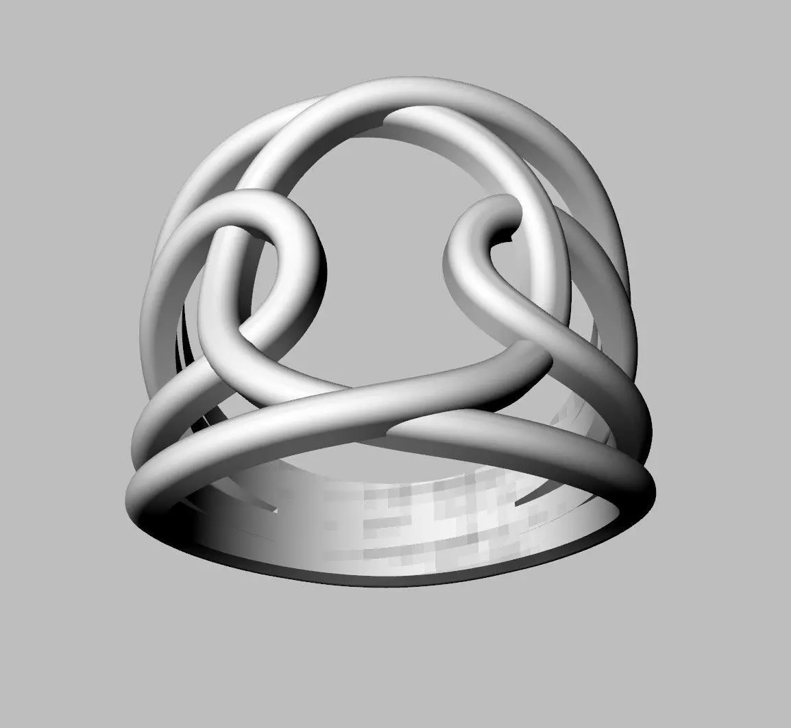 Loop Ring 3D print model_14