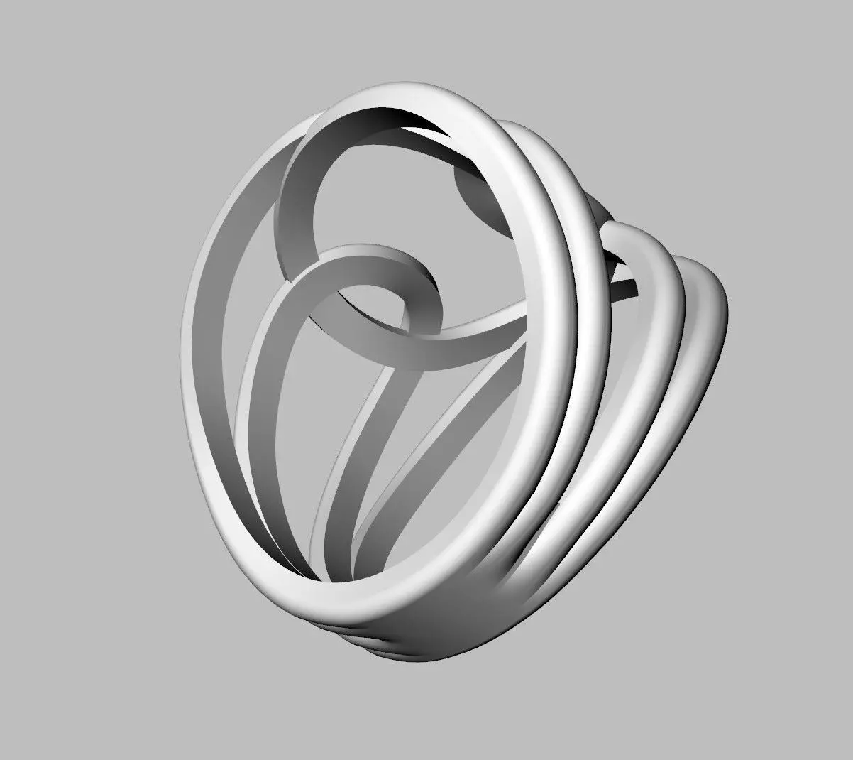 Loop Ring 3D print model_18