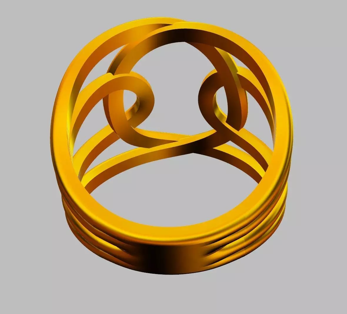Loop Ring 3D print model_11
