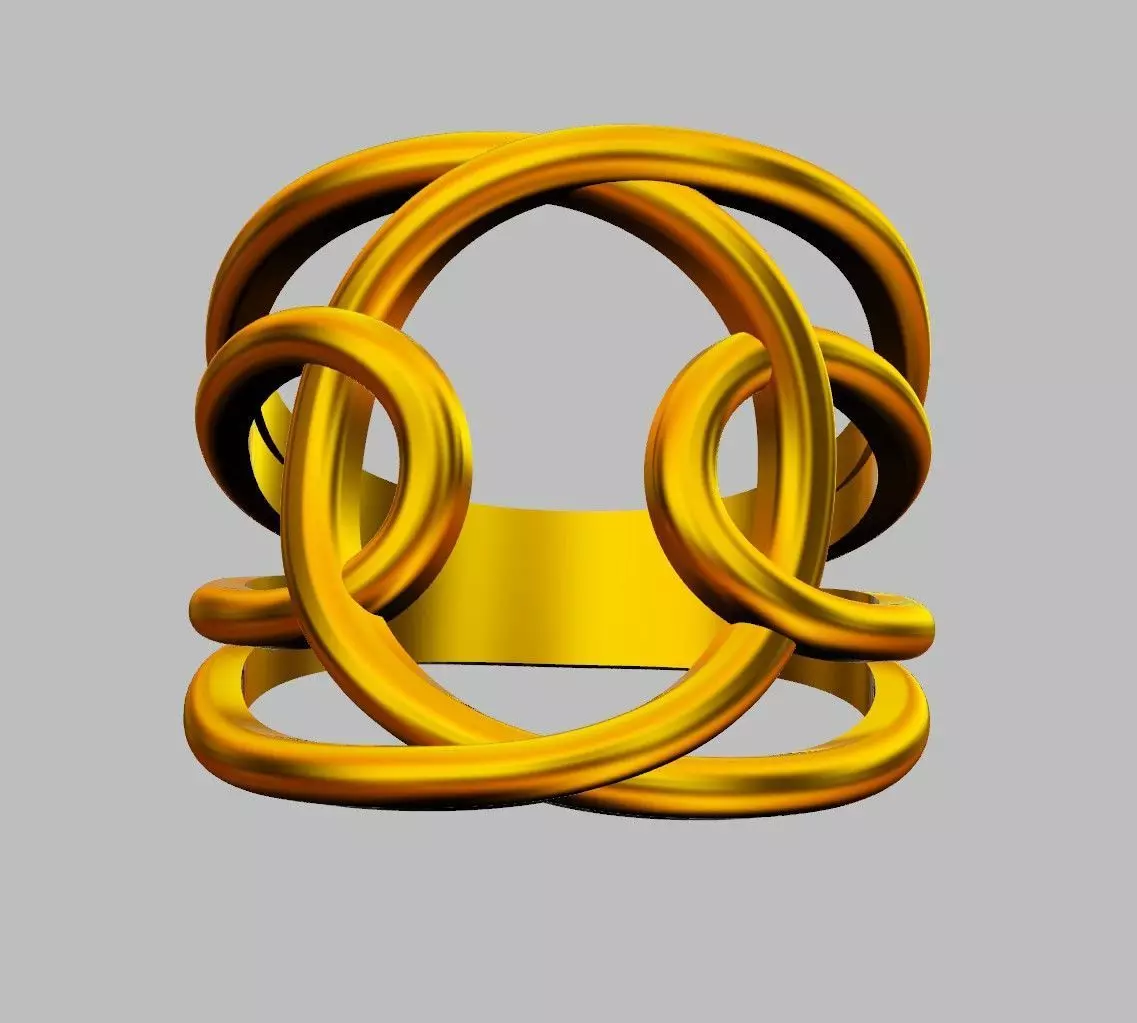 Loop Ring 3D print model_10