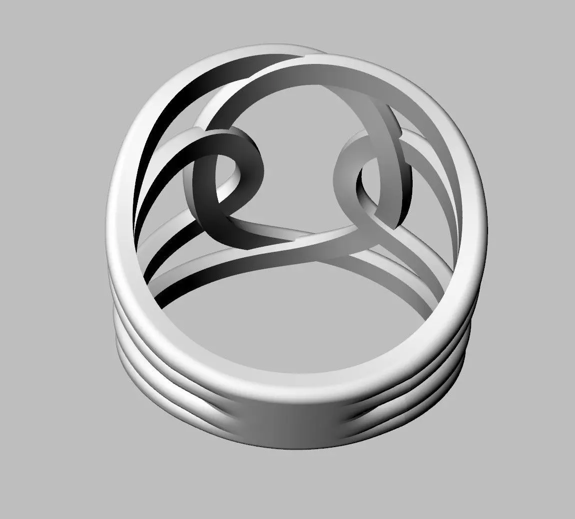 Loop Ring 3D print model_19