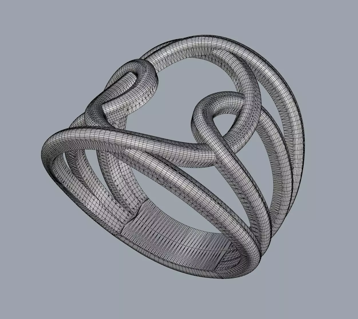 Loop Ring 3D print model_26