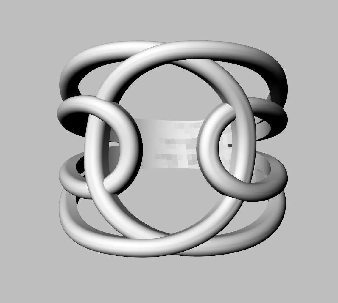 Loop Ring 3D print model_17