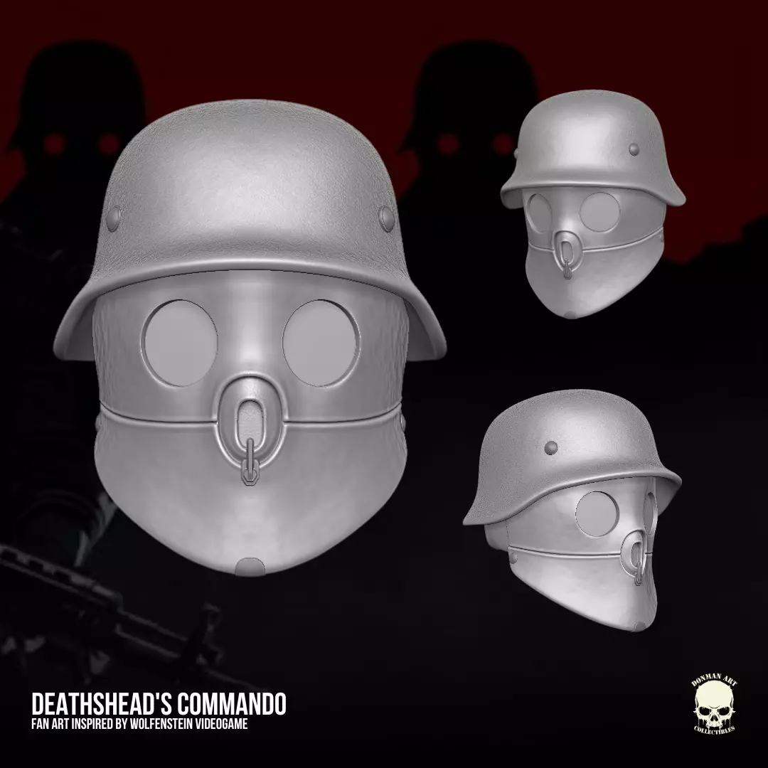 Wolfenstein Blackguard Fan Art STL Files for Action Figures 3D print model