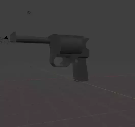 Low-Poly TKB-348 Silent Revolver