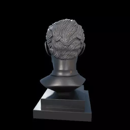 Sherlock Holmes Bust Bookend 3D model_7