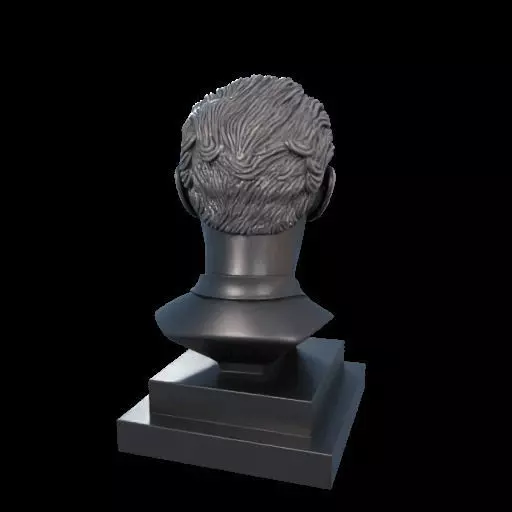 Sherlock Holmes Bust Bookend 3D model_6