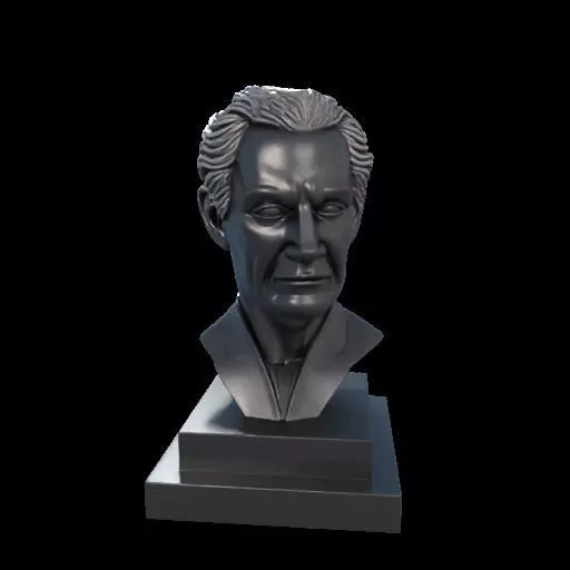 Sherlock Holmes Bust Bookend 3D model_22