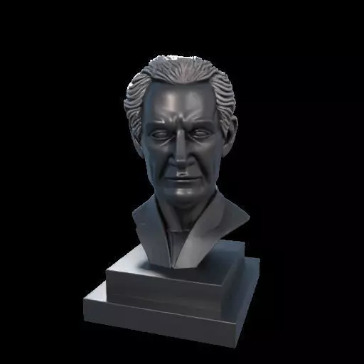 Sherlock Holmes Bust Bookend 3D model_21