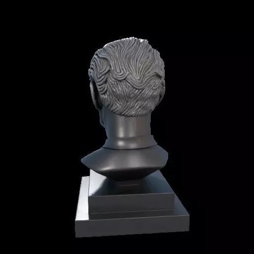 Sherlock Holmes Bust Bookend 3D model_8