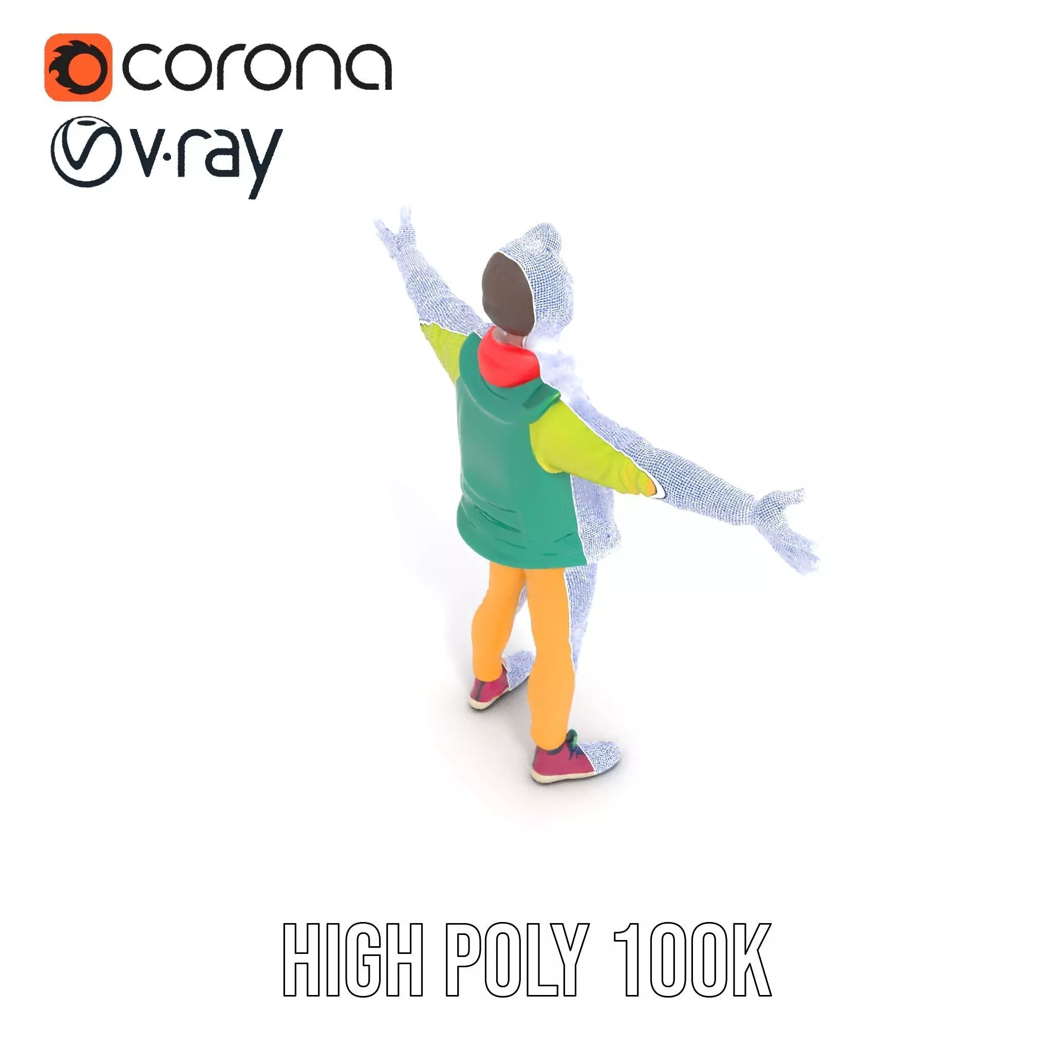 Vibrant Character Outfit model pack Low-poly 3D model_33