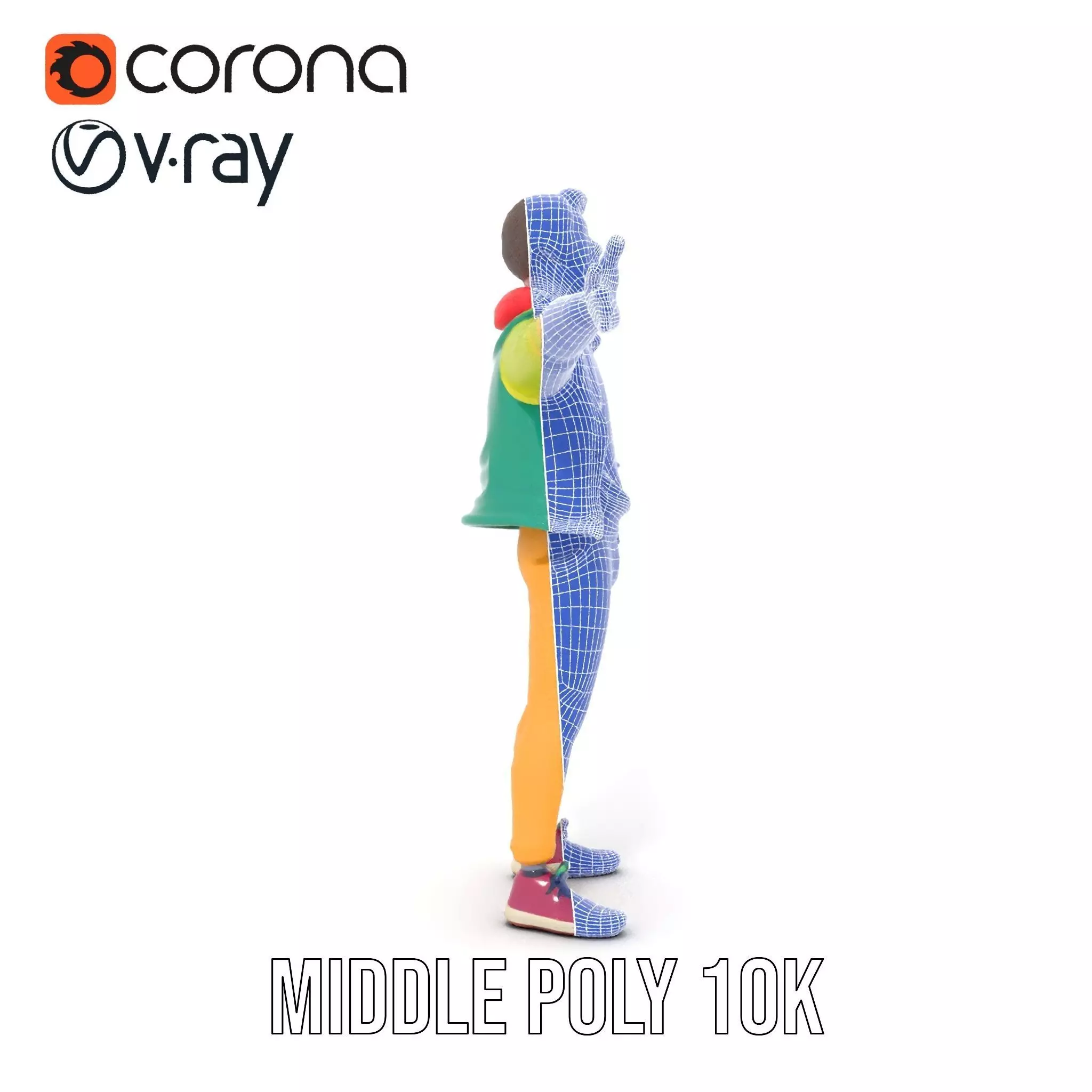 Vibrant Character Outfit model pack Low-poly 3D model_29