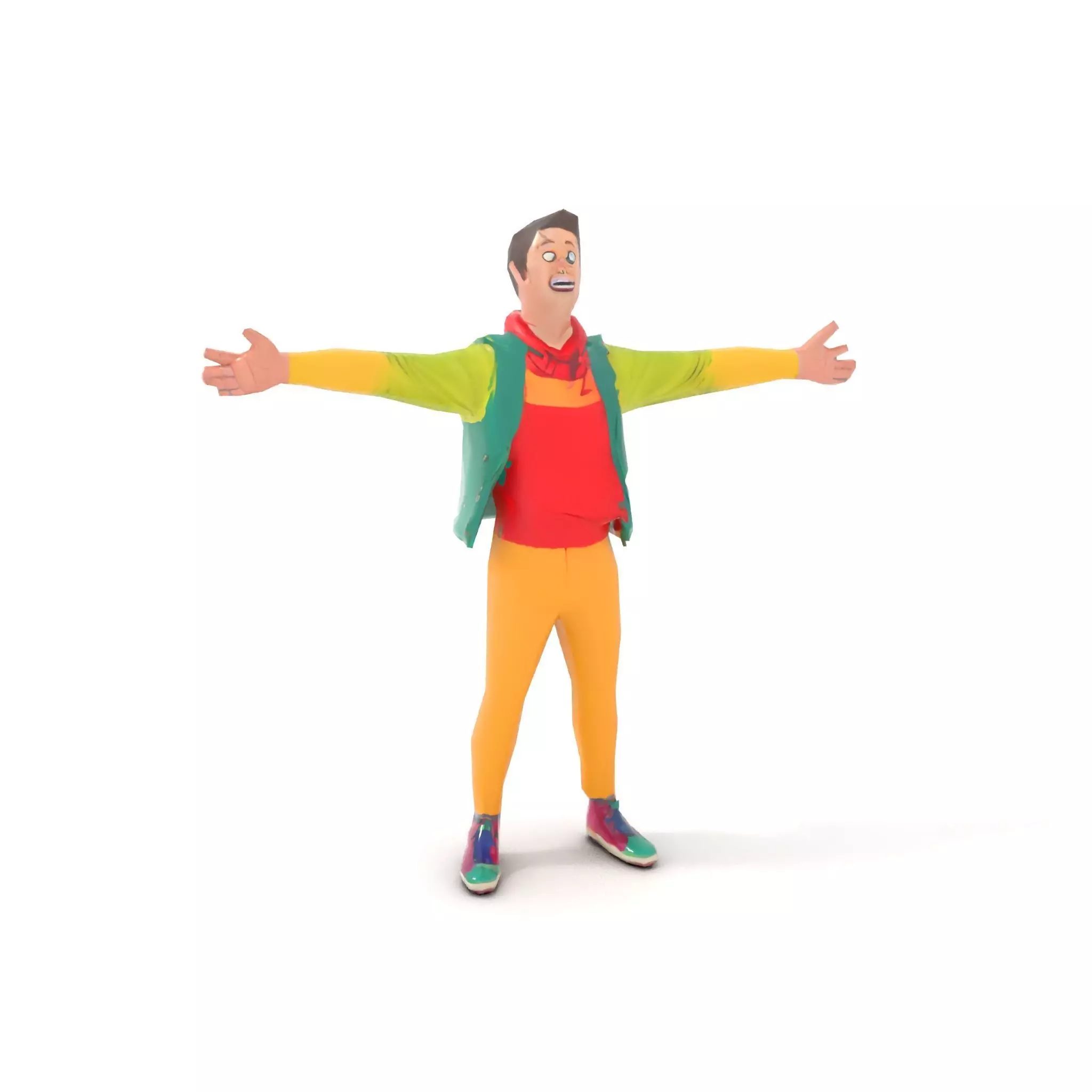 Vibrant Character Outfit model pack Low-poly 3D model_17