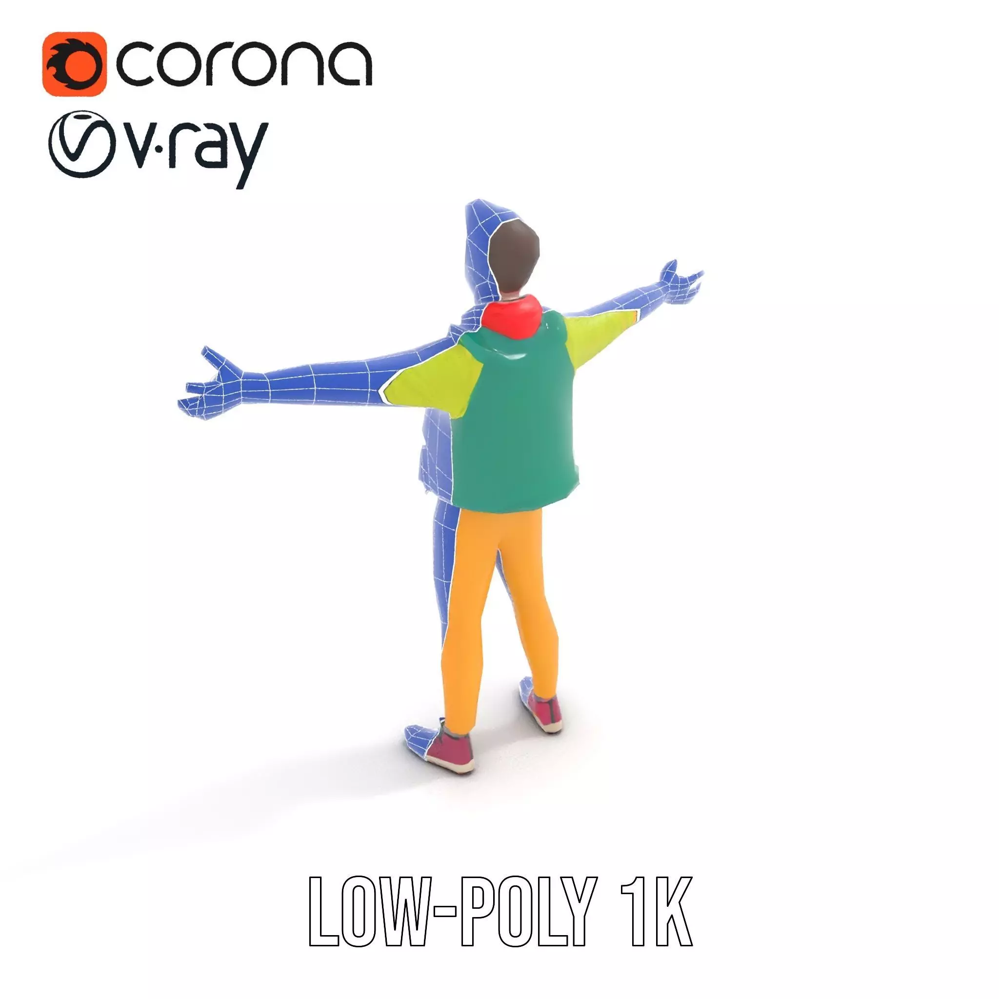 Vibrant Character Outfit model pack Low-poly 3D model_27