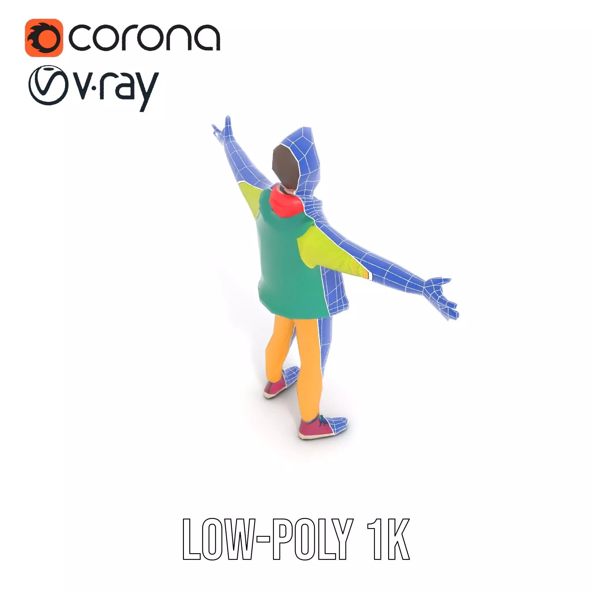 Vibrant Character Outfit model pack Low-poly 3D model_19