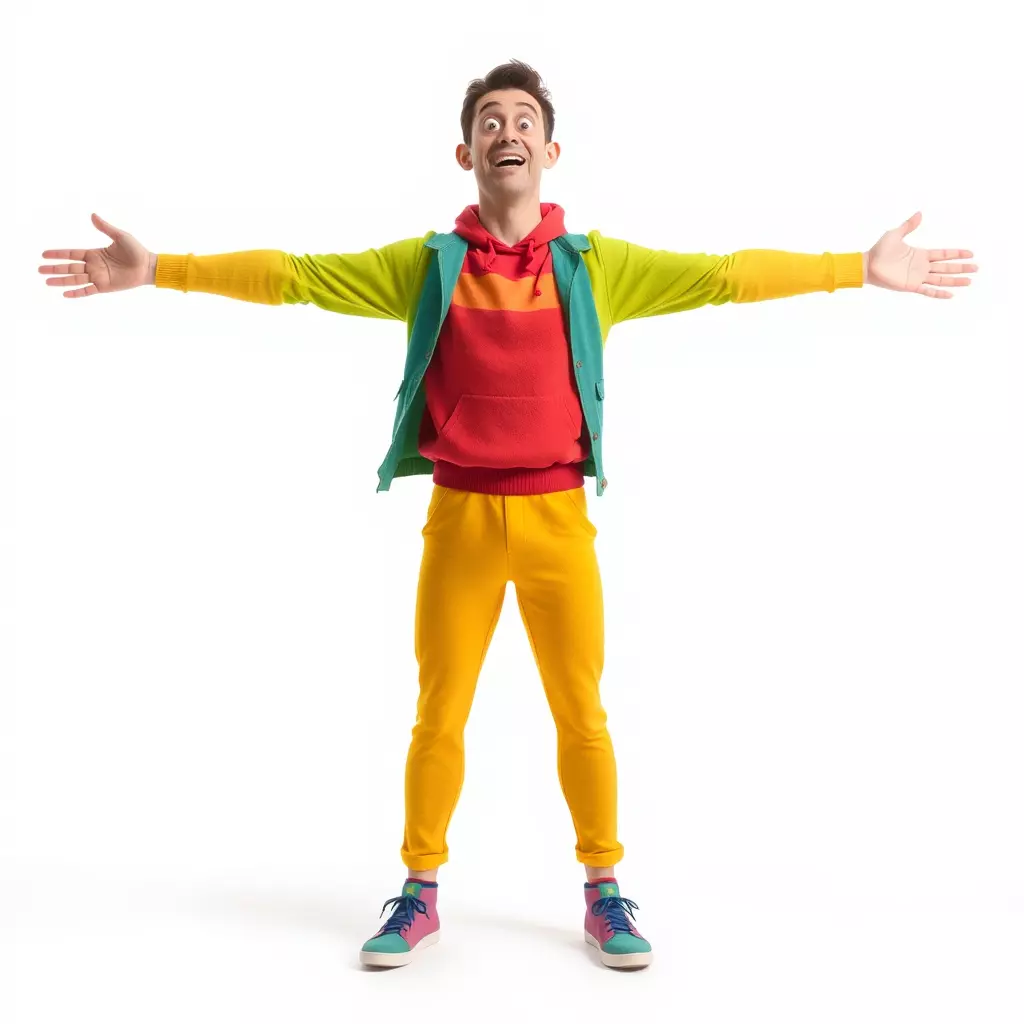 Vibrant Character Outfit model pack Low-poly 3D model_2