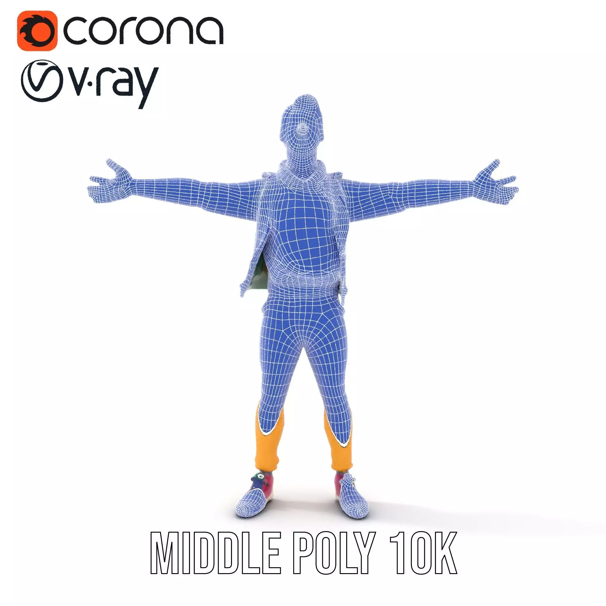 Vibrant Character Outfit model pack Low-poly 3D model_16