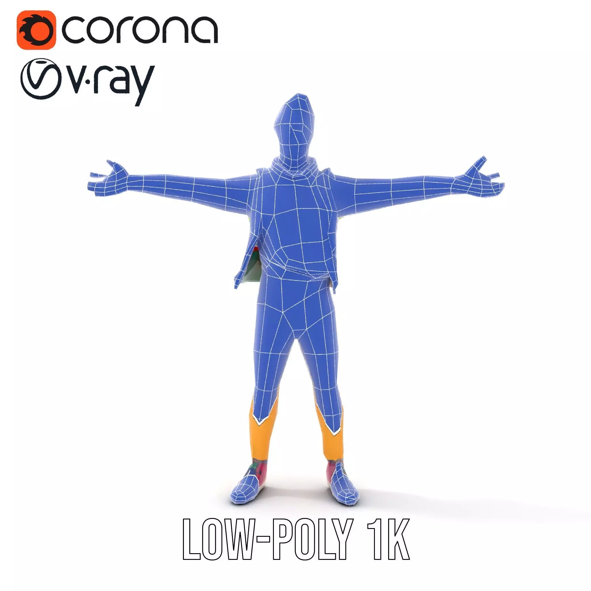 Vibrant Character Outfit model pack Low-poly 3D model_30
